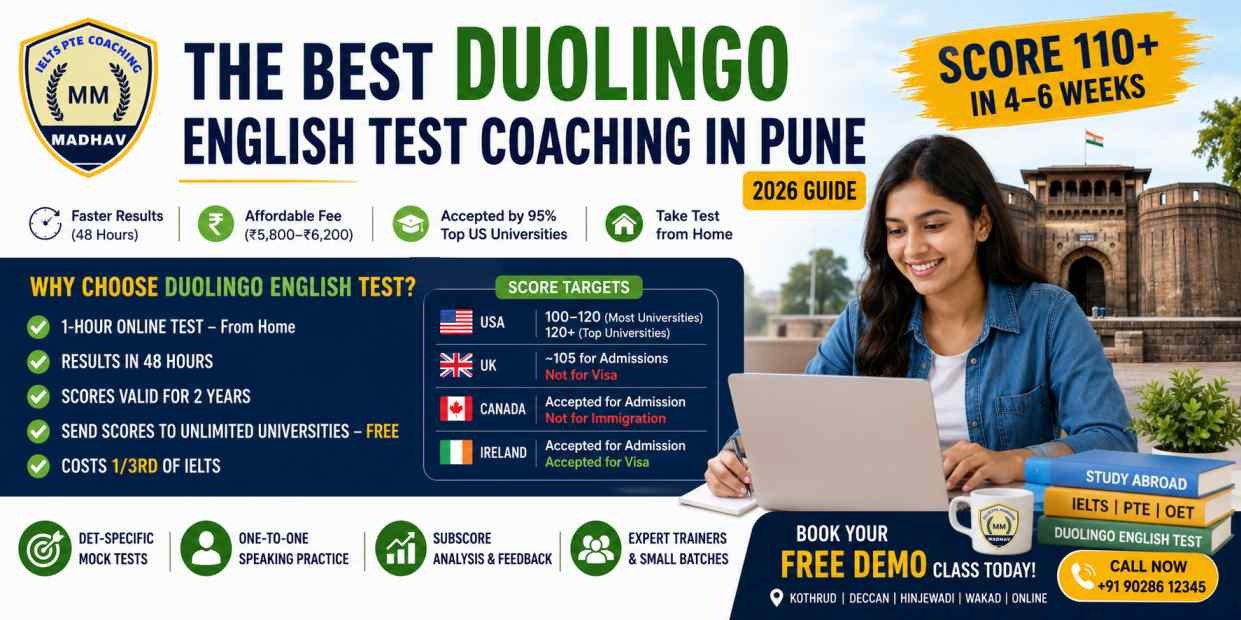 Best Duolingo Coaching in Pune (2026) IELTS With Madhav