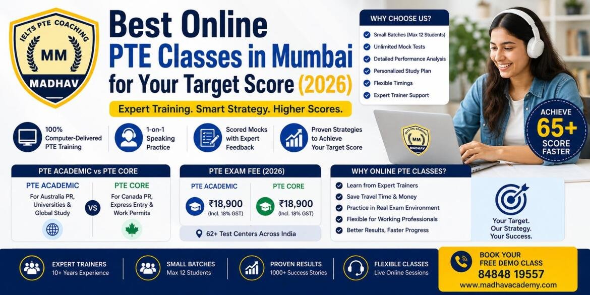 Best Online PTE Classes in Mumbai for Your Target Score 2026